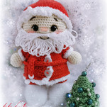 Пупс малыш в костюме Деда Мороза бесплатная схема амигуруми