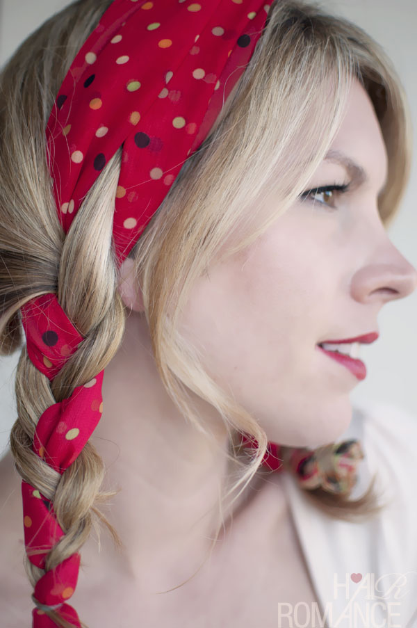 11 polka dot fabric braid