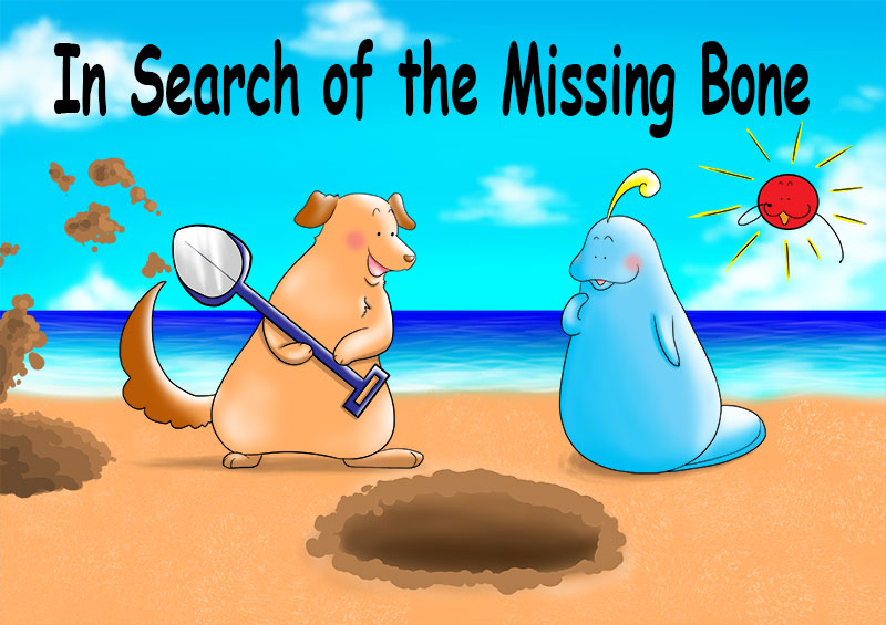 Title page for the short story called In Search of the Missing Bone.
