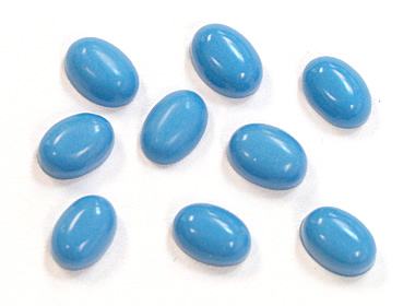 synthetic turquoise cabochons