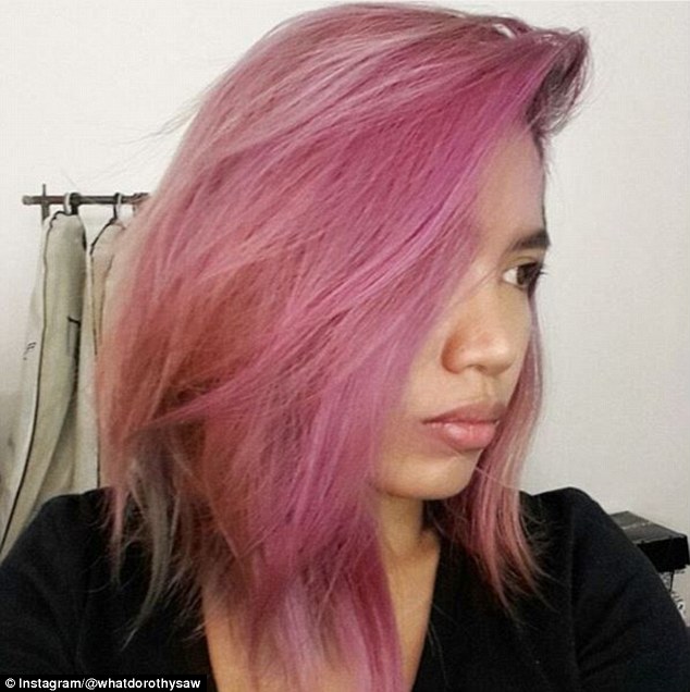 Cheap as chips: Beauty bloggers are temporarily dying their hair using crepe paper, which can be bought for as little as $2