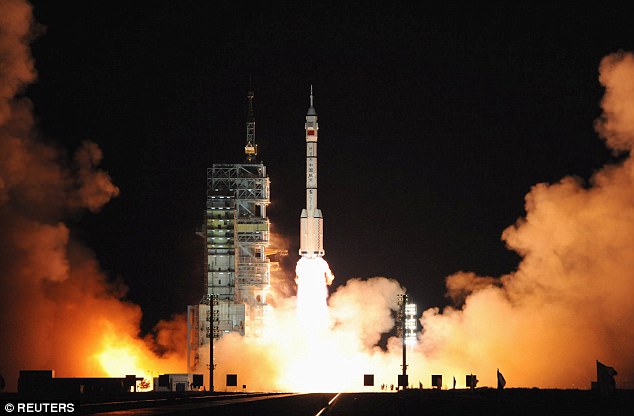 This image shows the Long-March II-F rocket, a previous generation to the one believed ot have carried the DN3 weapon during the recent test, blasting off from the Jiuquan Satellite Launch Center in 2008 (stock image)