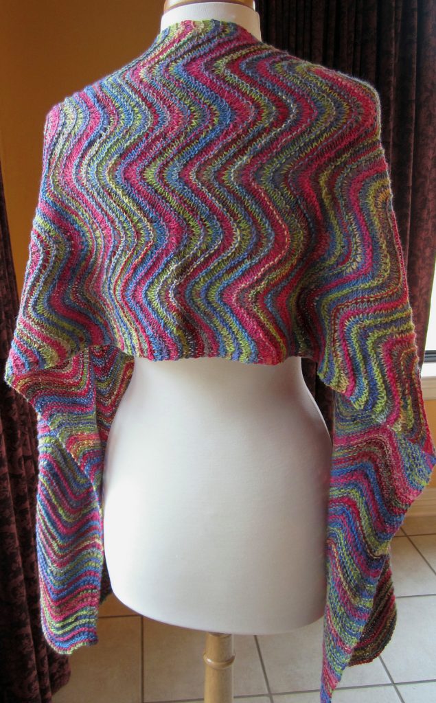 Free knitting pattern for Feather and Fan Shawl