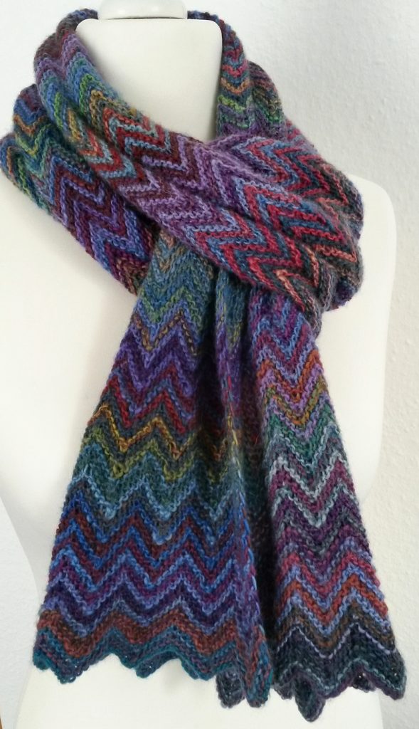 Free Knitting Pattern Zick Zack Scarf