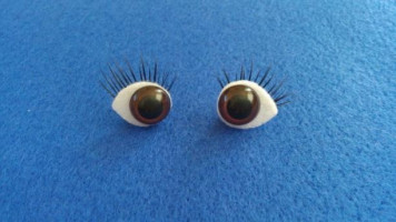 Готовим глазки для куколки амигуруми