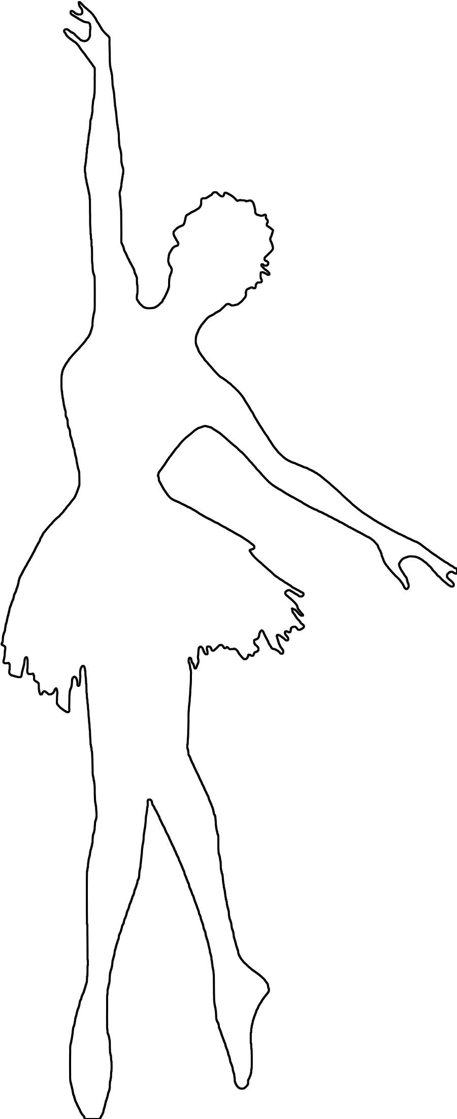 Раскраски шаблоны балерин балерина контур для вырезки из бумаги, для детского творчества
