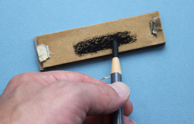 How to sharpen a charcoal pencil