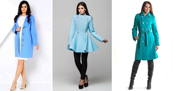 Голубое пальто – с чем носить и как создать стильный образ?